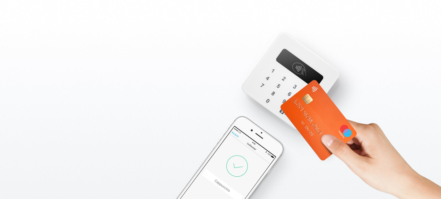 Partner page: Air, iPhone, NFC, orange card