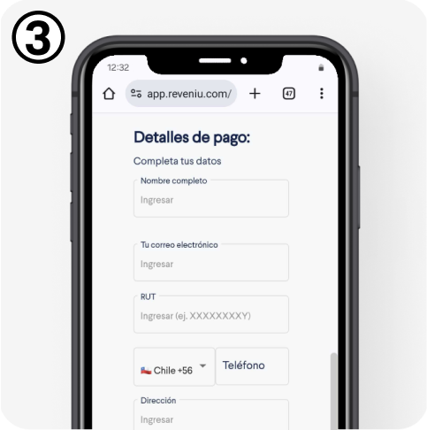 Paso 3: Ingresa tus datos de pago y despacho