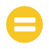 Yellow equal sign icon representing inclusion and belonging 