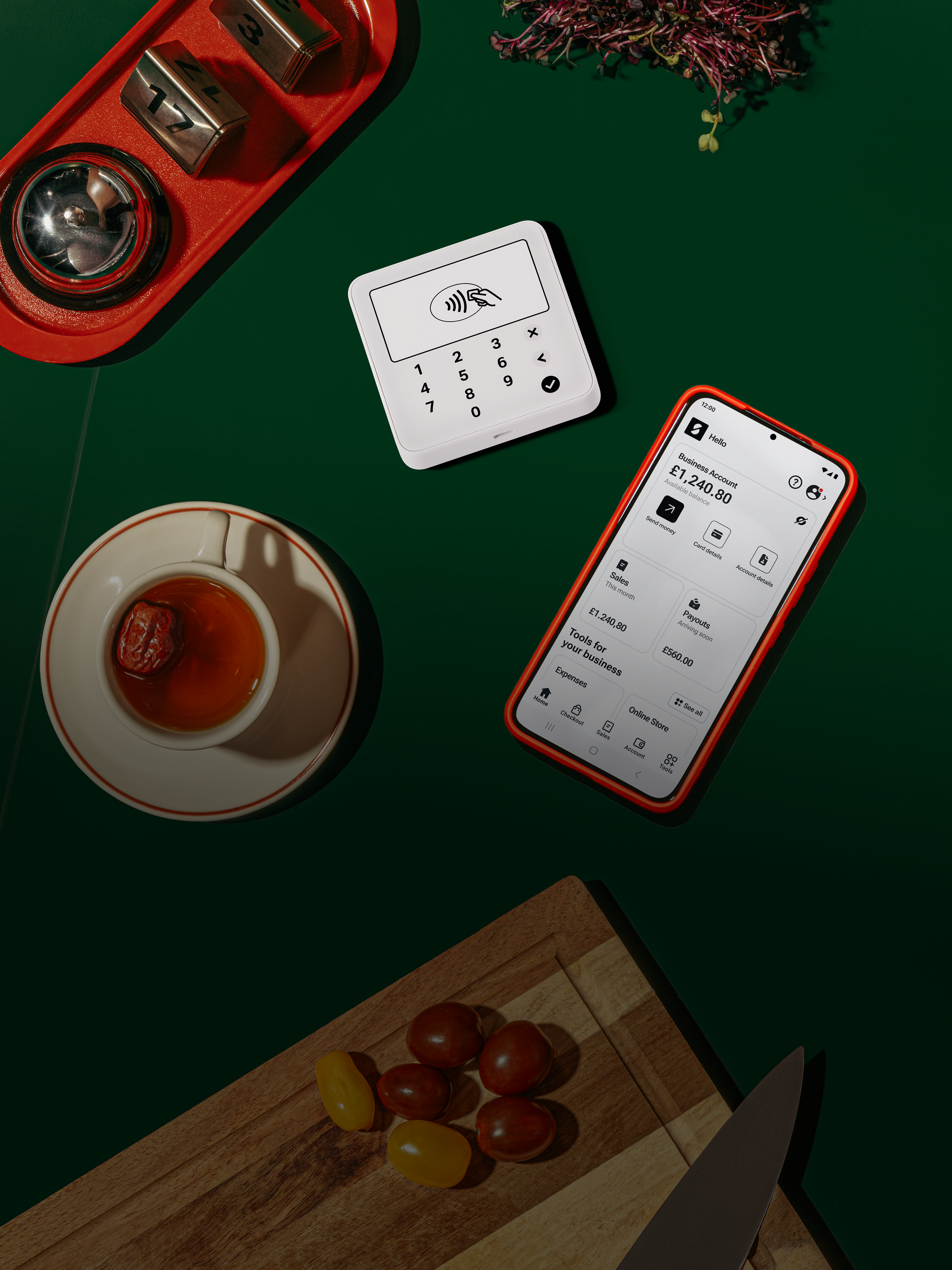 Smartphone mit SumUp App