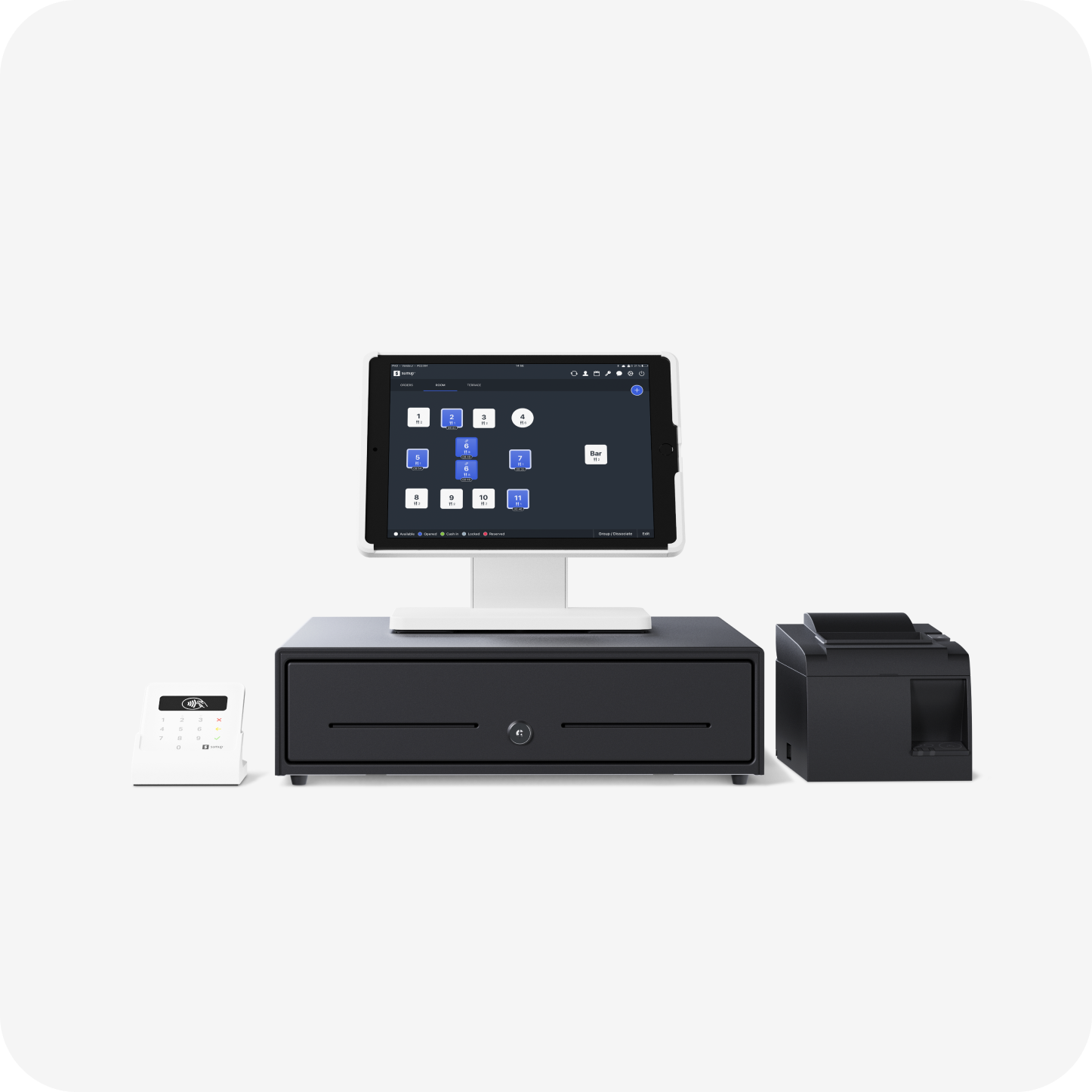 Terminal De Paiement SumUp - Tout-en-un, Pas De Frais De Location, Wi-Fi + SIM Inclus - Pour Commerçants Et Indépendants