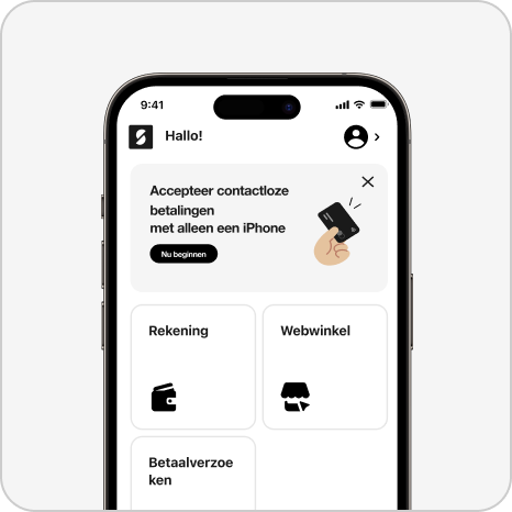 Image of the SumUp app home screen