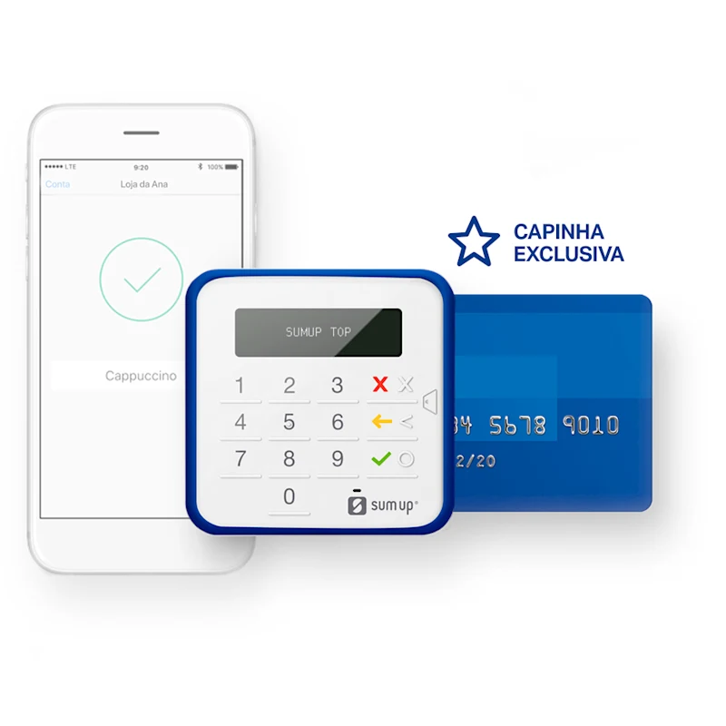 SumUp Top: maquina de cartão no celular