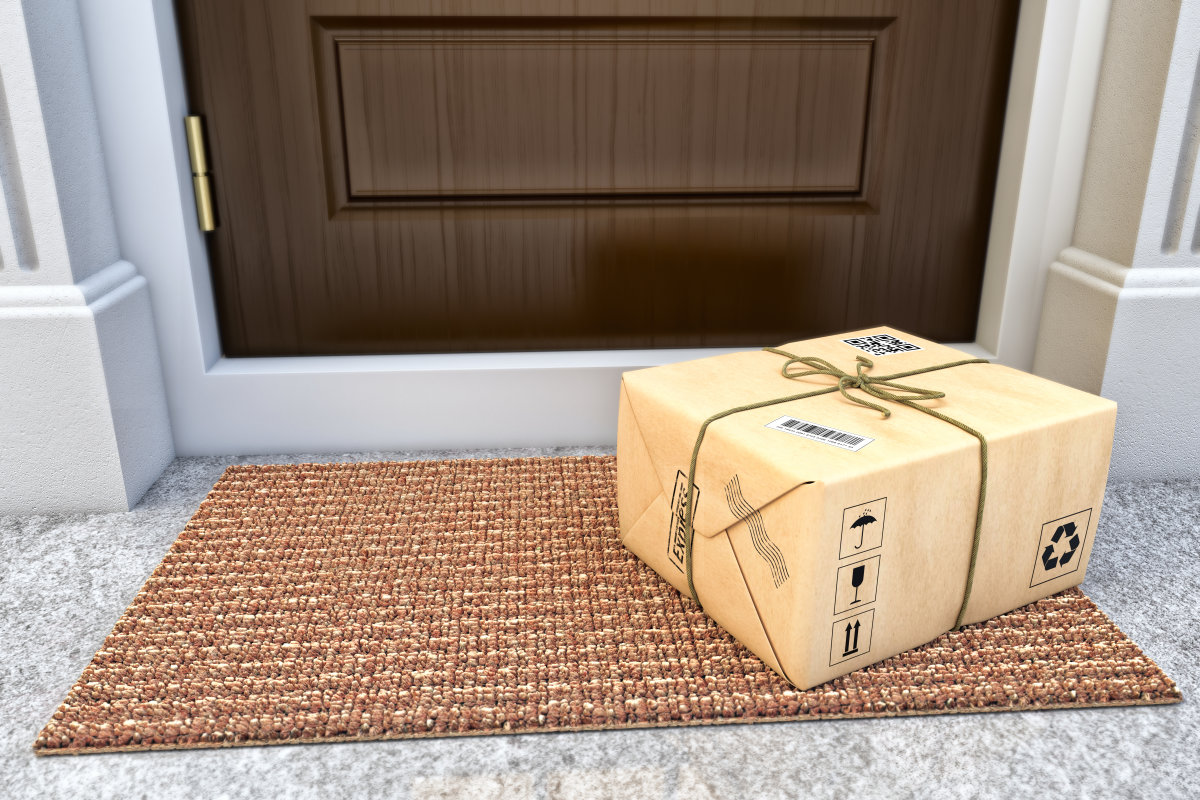 retail gift parcel on doorstep - future of retail