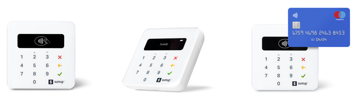 Terminal de paiement par carte sans contact, SumUp, Air bundle - Zoma