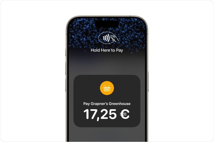 Image of an iPhone with Tap to Pay on iPhone loaded in the screen