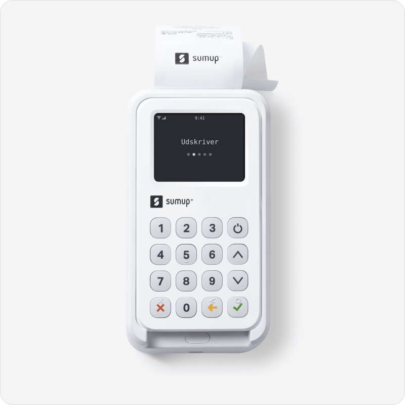 Forbind din SumUp terminal til din iPhone, Android, iPad eller tablet, og modtag betalinger med det samme.