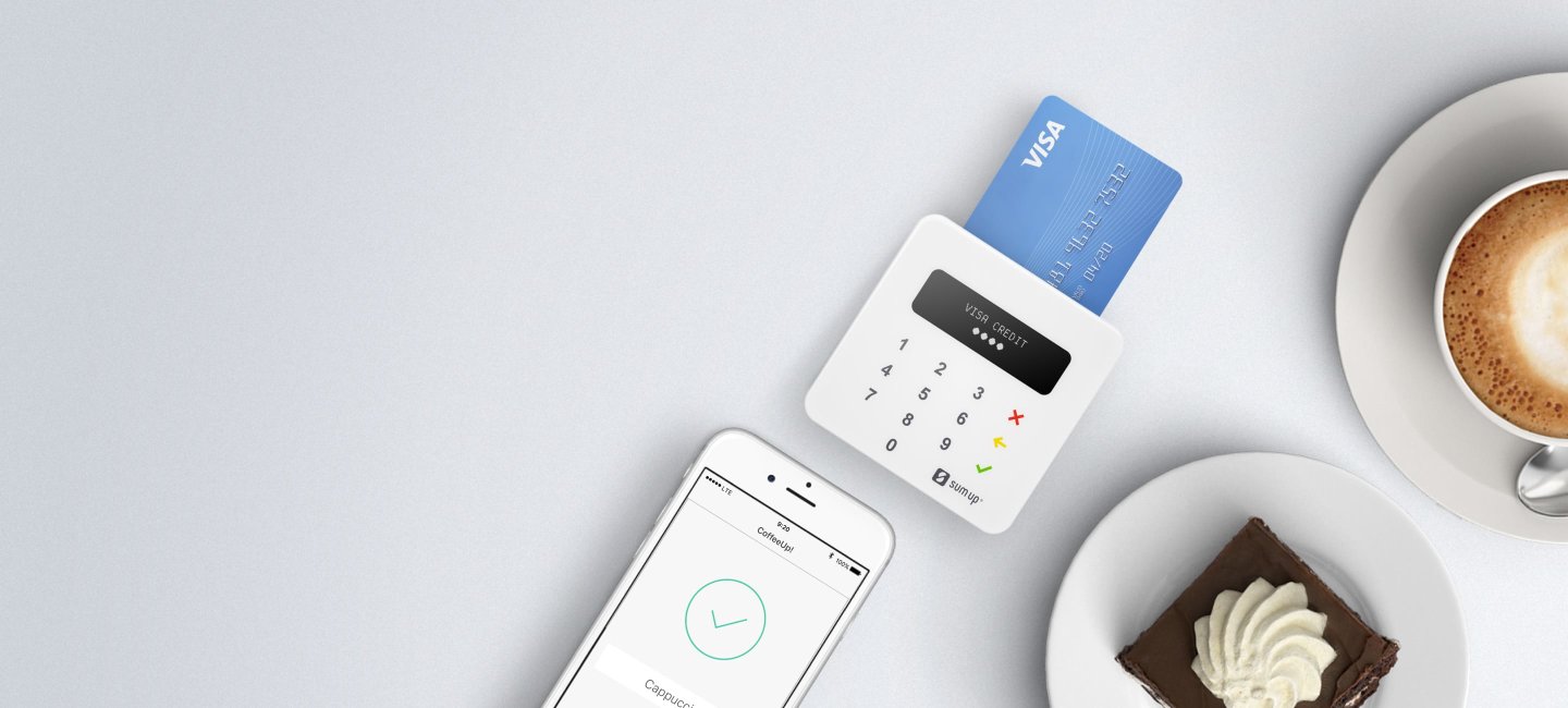 Pay your coffee with the SumUp card reader