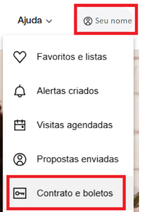 Visão IQ para acesso ao contrato