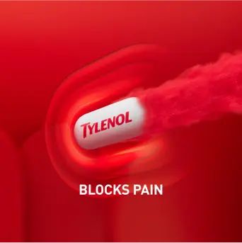 Tylenol blocks pain, image