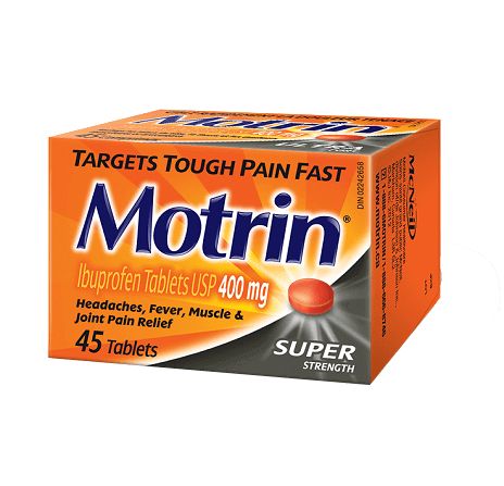 Motrin tablets, 45 tablets