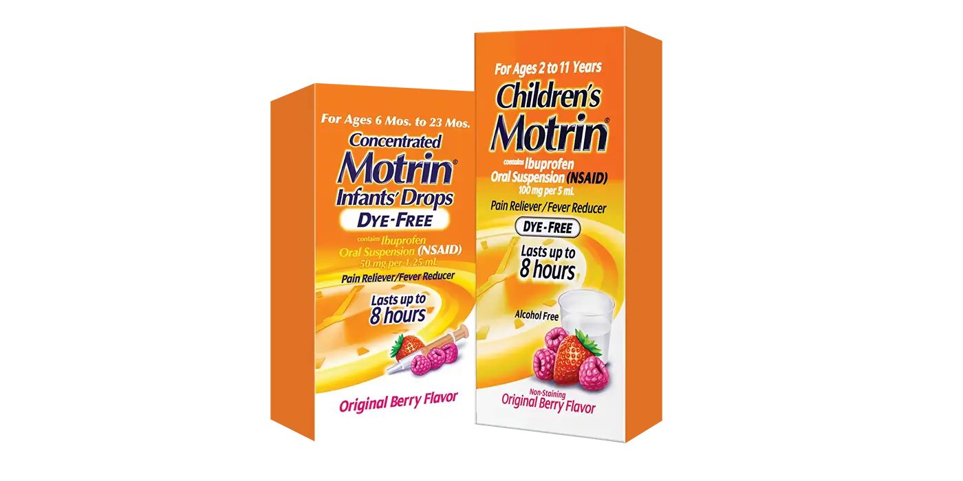 MOTRIN® Children & Infants Dye Free