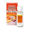 Box of Infants' Motrin Liquid Ibuprofen Drops Dye-Free, 1 fl. oz (30 ml), berry flavor, for ages 2 to 11 years, pain relief and fever reducer for babies, lasts up to 8 hours. Front of the pack.