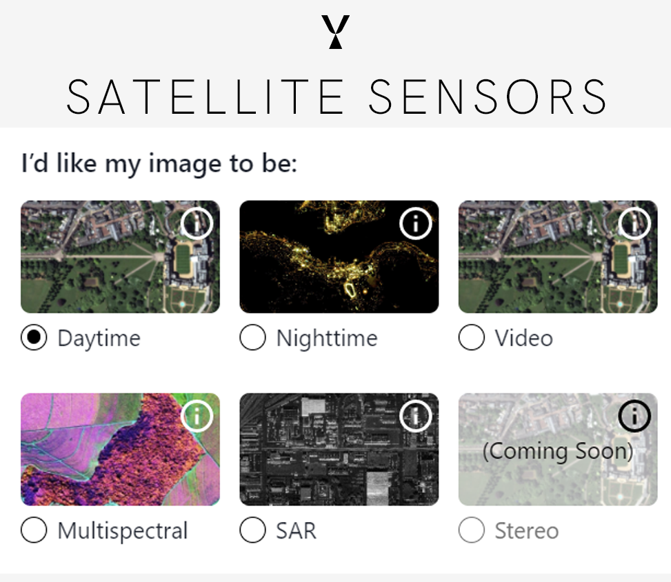 SkyFi Satellite Sensors