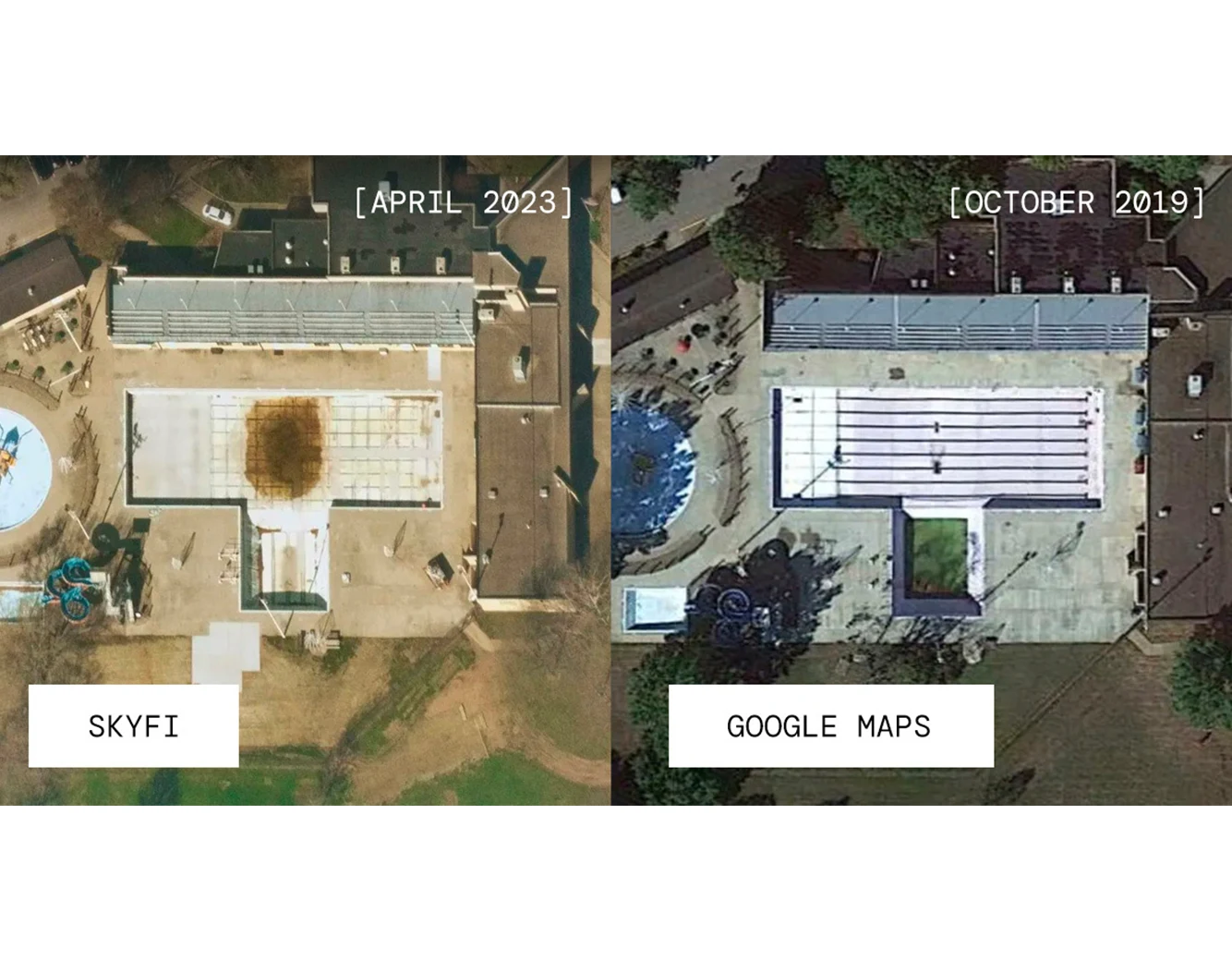 SkyFi versus Google Maps – Timeliness