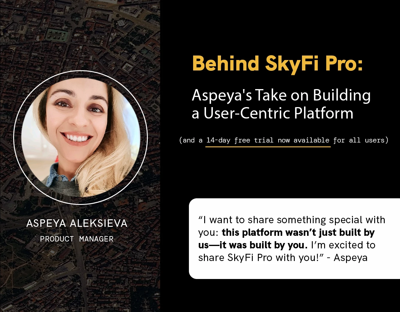 SkyFi Pro Free Trials Now Available | SkyFi