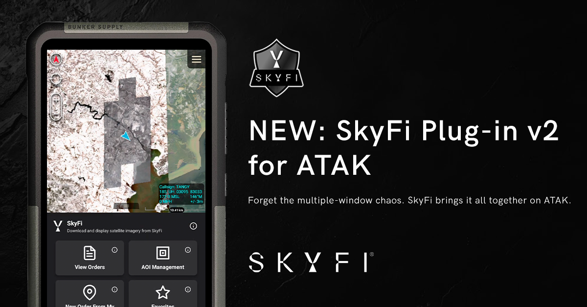 SkyFi ATAK Plug-in v2 Now Available for Field Use with Offline ...