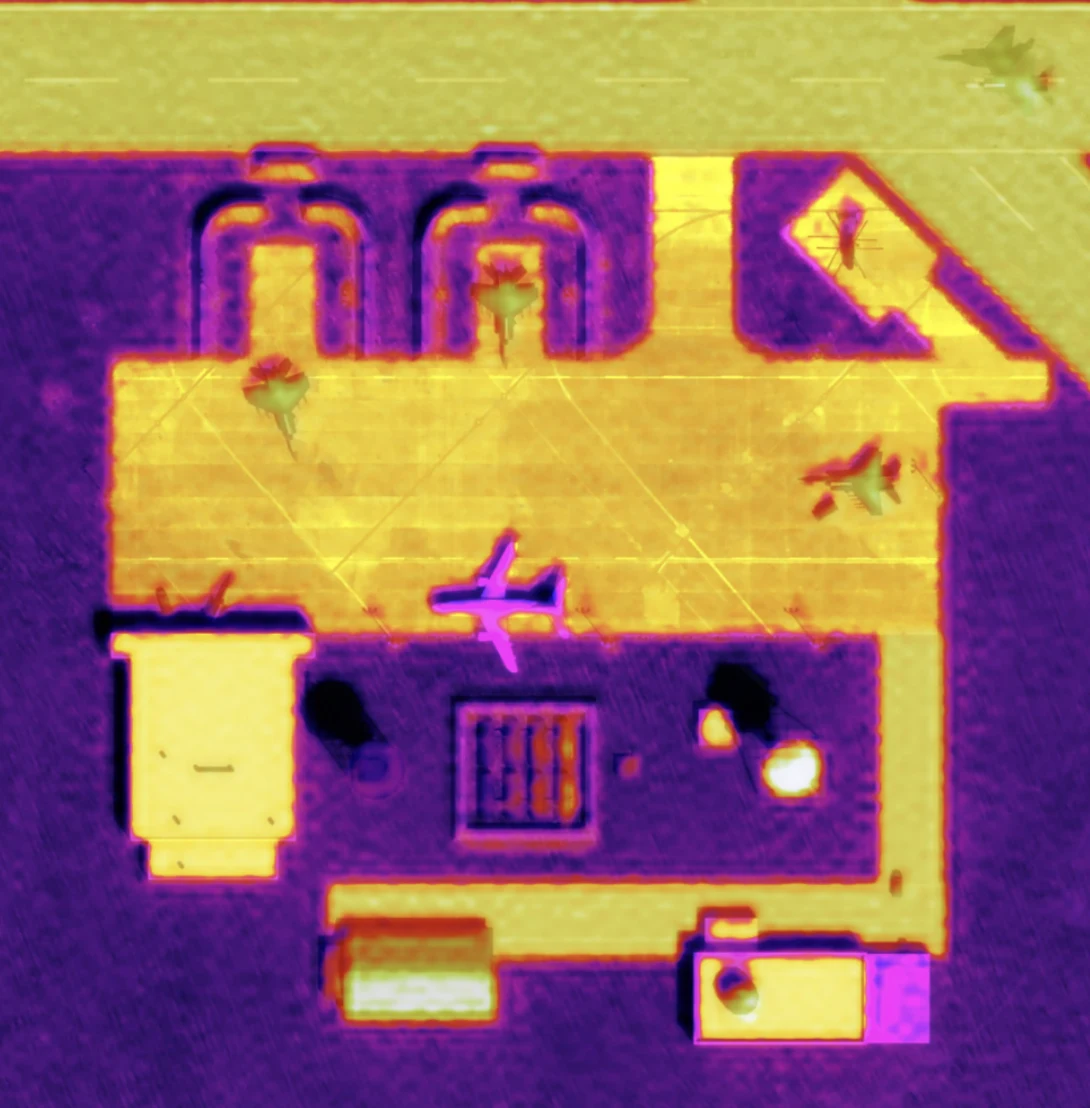 Albedo computer model with thermal imagery.