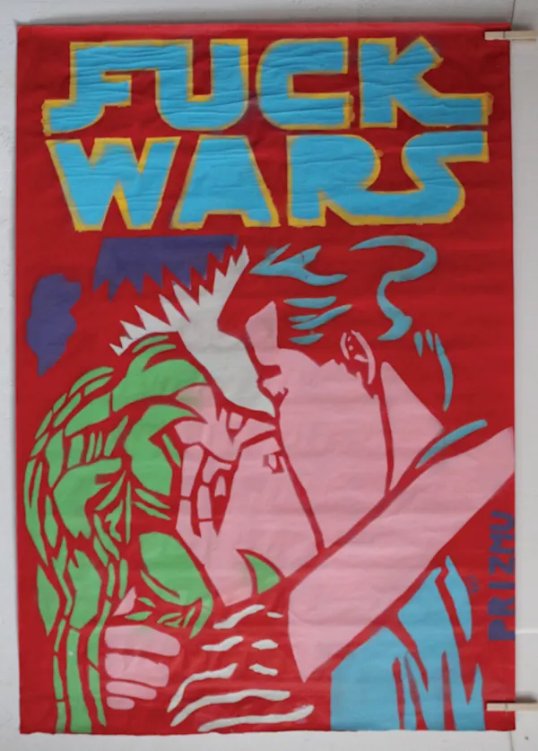 La traición / Stencil / 70x100cm. / Signed by Fckwrs / Year: 2024