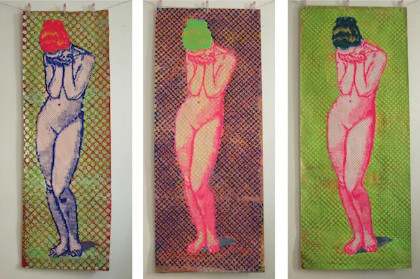 Don´t cry / Silk screen / 180x70cm. / Signed by Fckwrs / Year: 2024