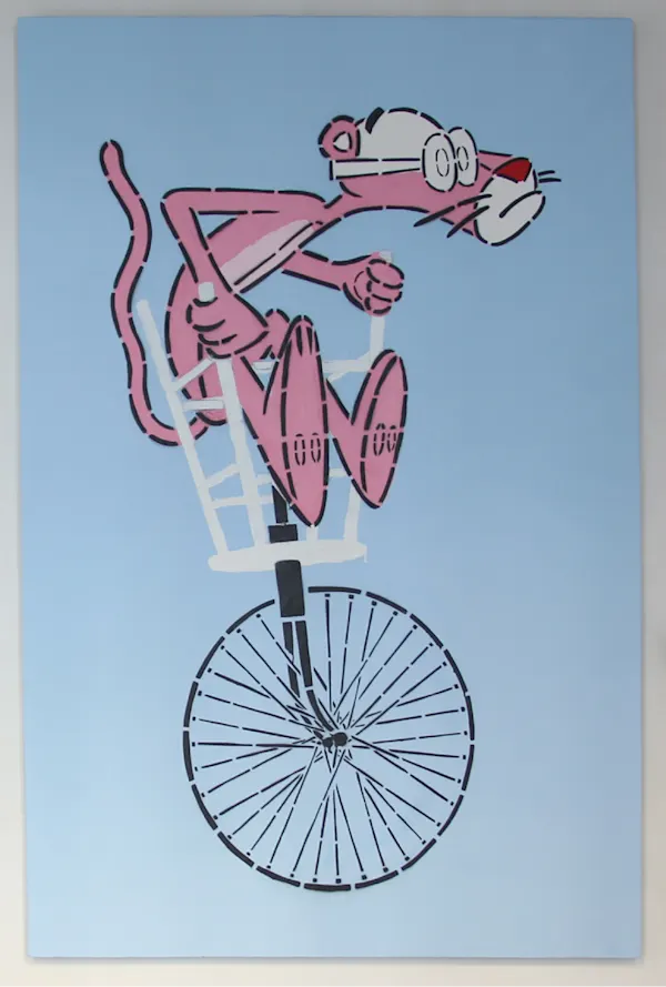 Functional ready-made / Acrylic on canvas / 200x130cm. / Signed by Prizmu / Year: 2020