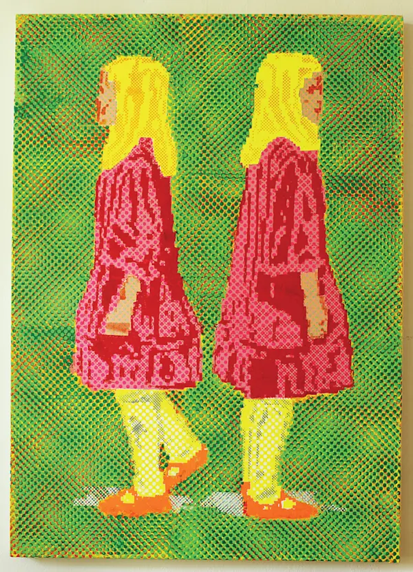 Where I am? / silk screen and brush touch-ups / 140x100cm. / Signed by Fckwrs / Year: 2023
