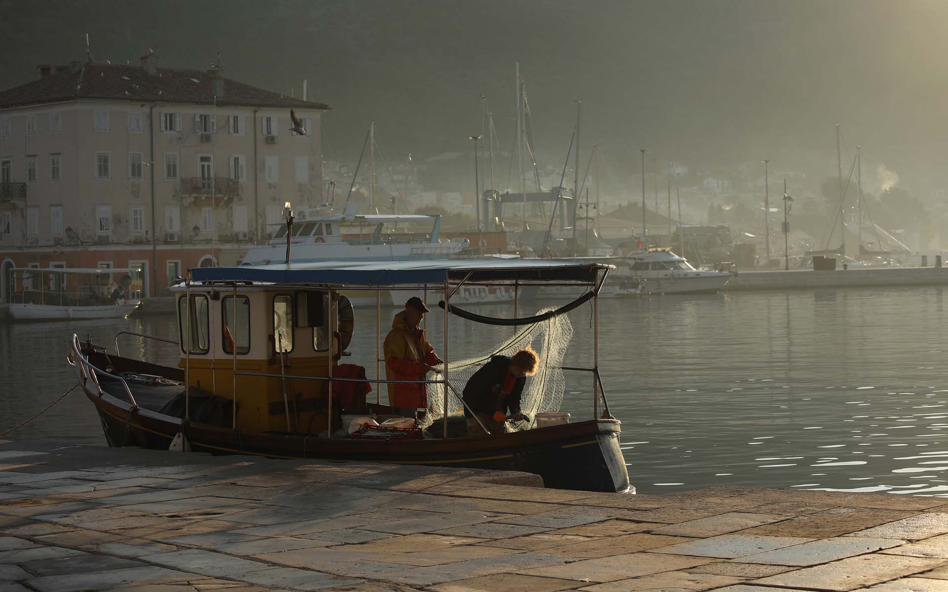Fisherman and fisherwoman