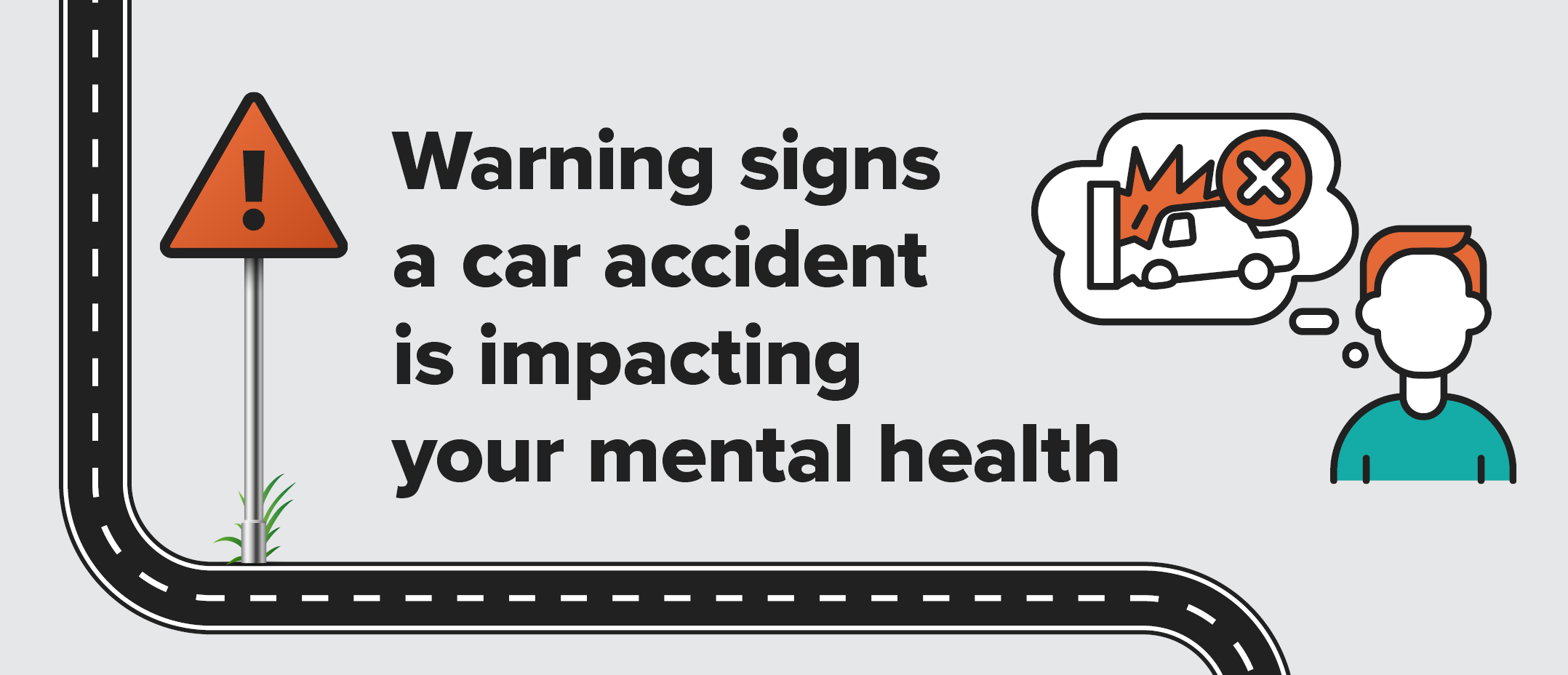 Warning signs a car accident is impacting your mental health infographic