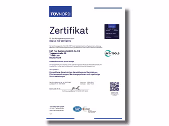 Management System DIN EN ISO 9001.2015 LMT Kieninger de bundled