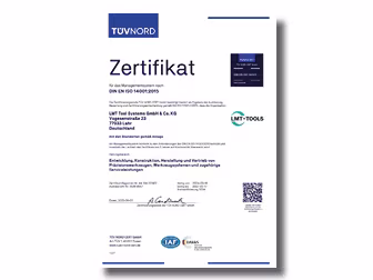 Management System DIN EN ISO 14001.2015 LMT Fette LMT Kieninger de bundled