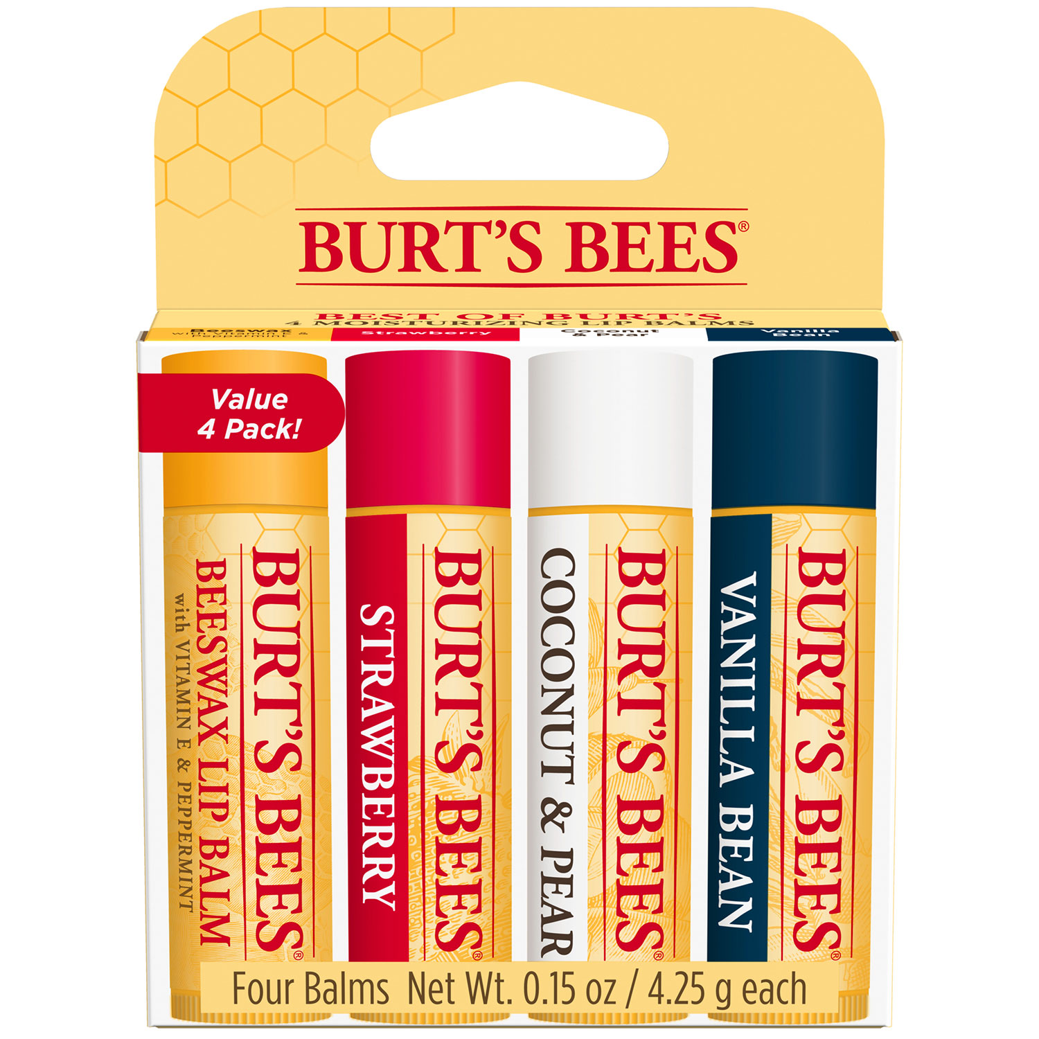 Image for Best of Burt's Lip Balm Four Pack