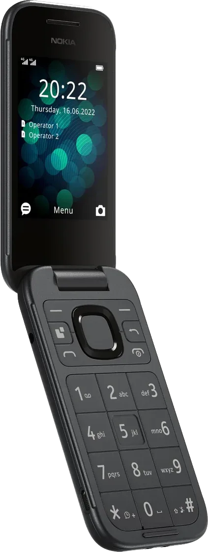 Nokia/HMD 2660 4G Takkasími Svartur