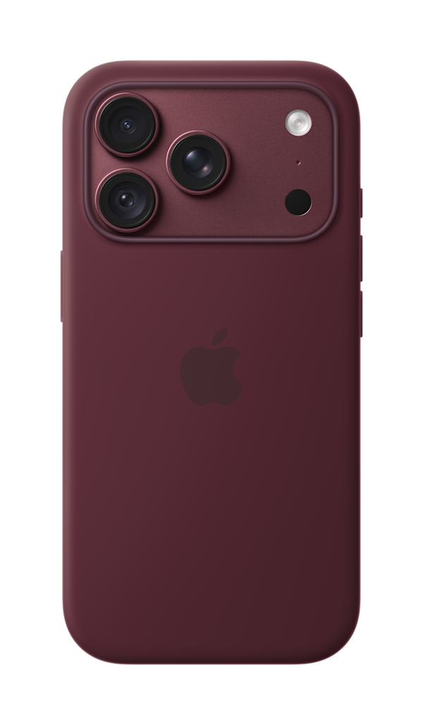 iPhone 18 Pro Burgundy Burgundy Silicone Case with MagSafe Pure Back Screen USEN