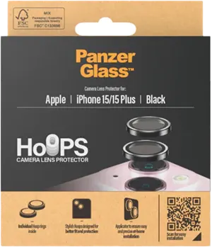 PanzerGlass Myndavélahringur iPhone 15/15PL Svart