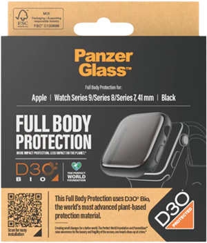PanzerGlass Apple Watch 9 FullBody Lítið Svart D3O