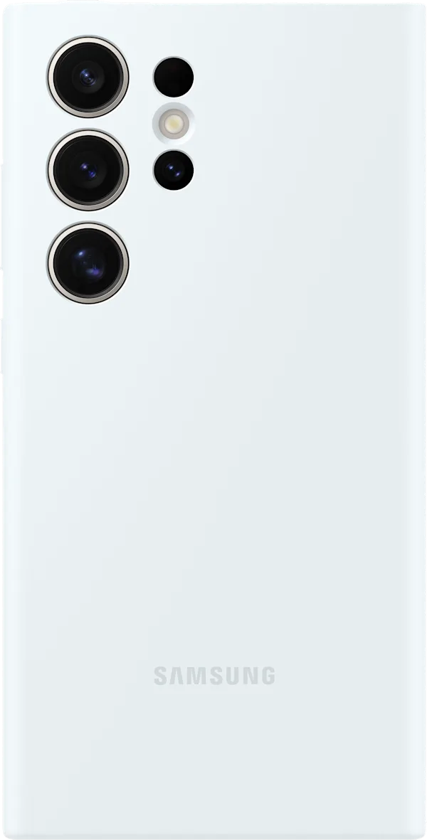 Samsung S24 Ultra Hulstur Silicone - Hvítur