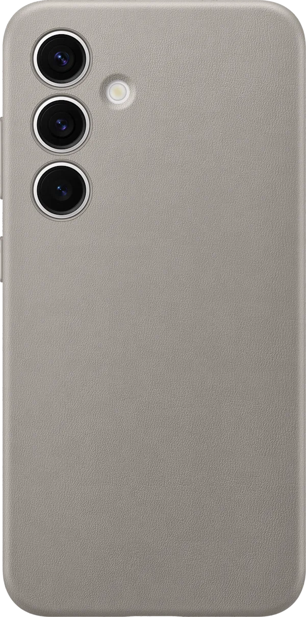 Samsung S24 Hulstur Vegan Leður - Drapplitaður