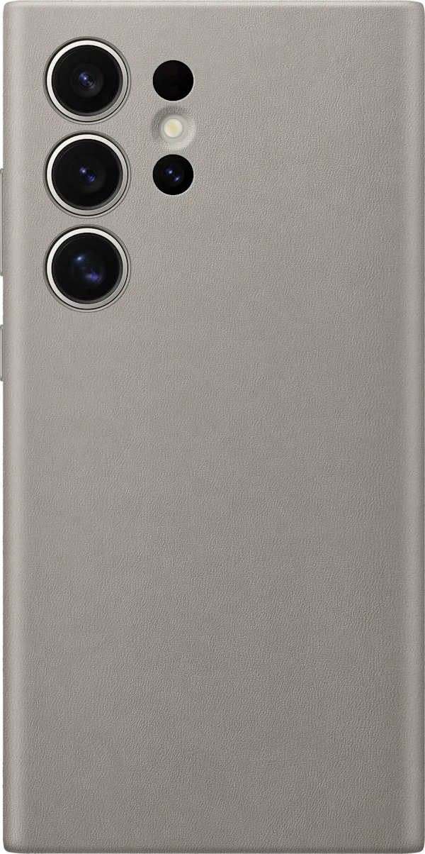 Samsung S24 Ultra Hulstur Vegan Leður - Drapplitaður