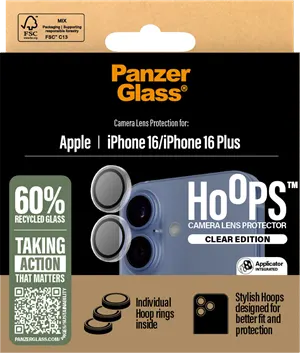 PG iPhone 16/16Plus Hoops Glær