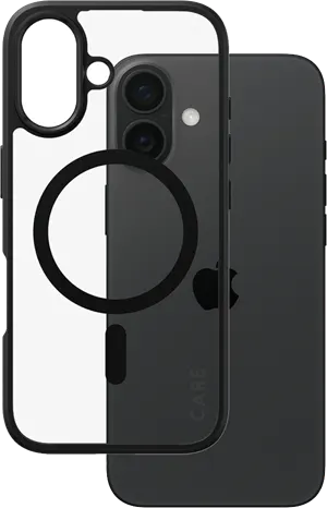 Care by PG iPhone 16 línan Black Frame