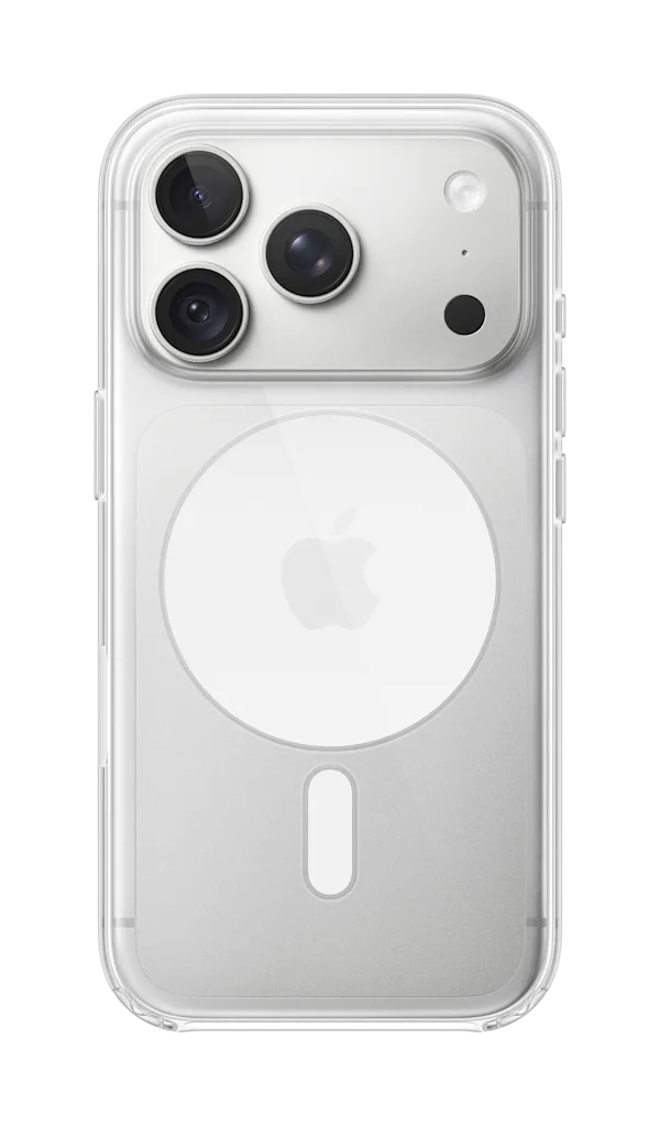 iPhone 18 Pro Silver Clear Case with MagSafe Pure Back Screen USEN