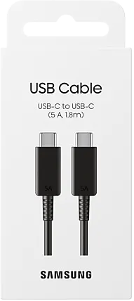 0006401 samsung-usb-c-i-usb-c-kapall-18m-5a-svartur