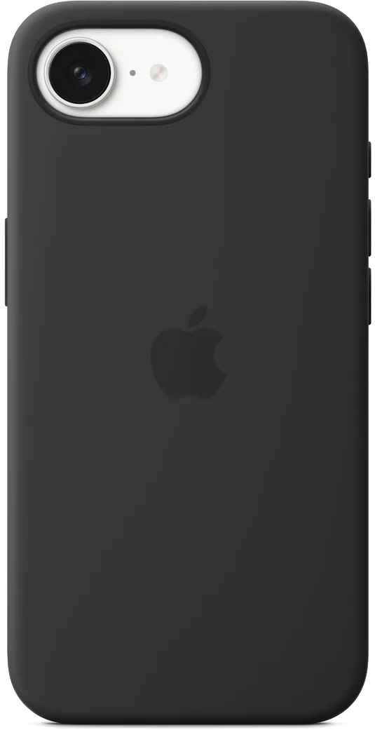 iPhone 16e Silicone hulstur - Black