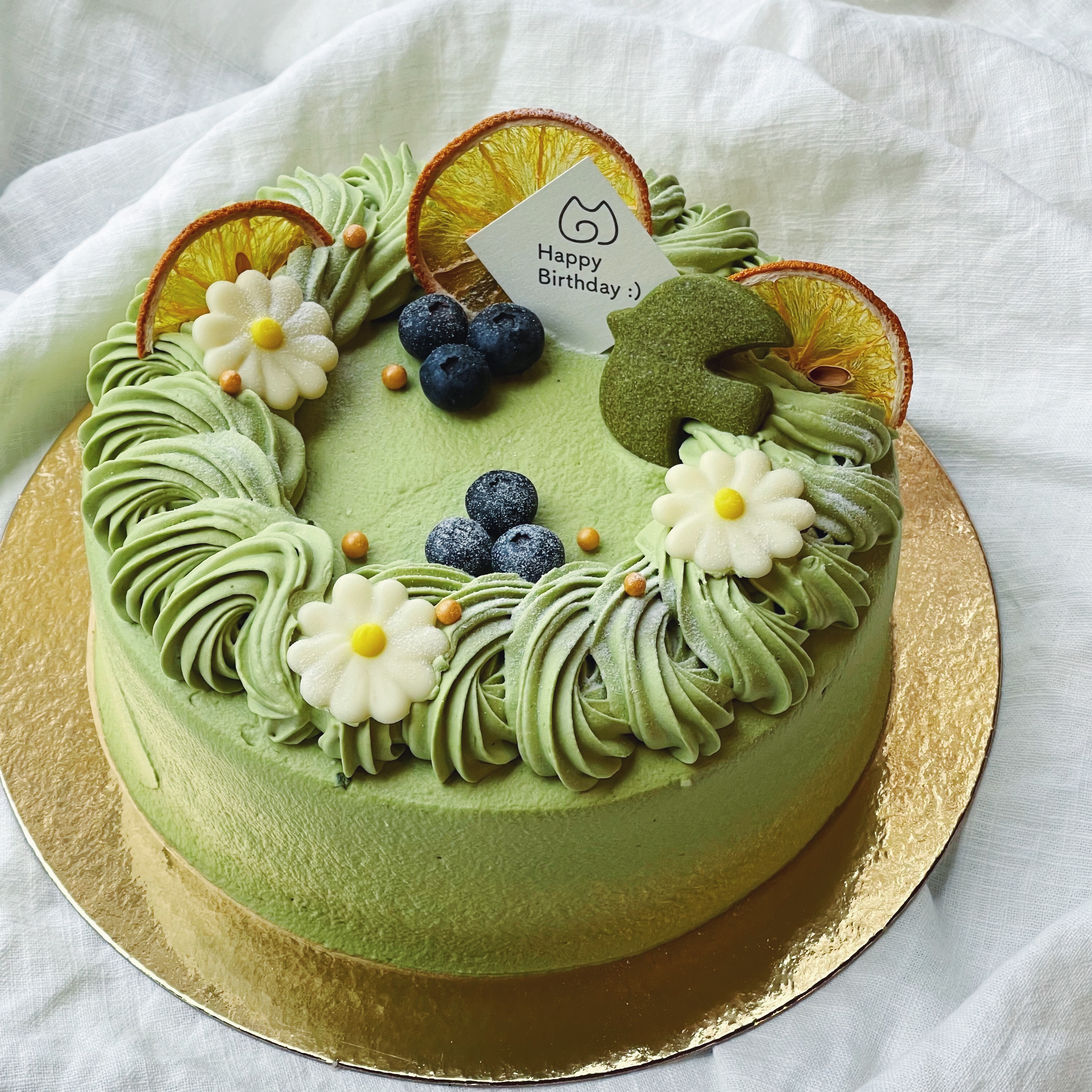 Matcha Yuzu Cream Cake