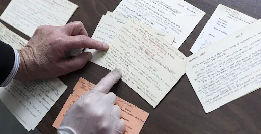 A first peek at David Rockefeller’s Rolodex. 
