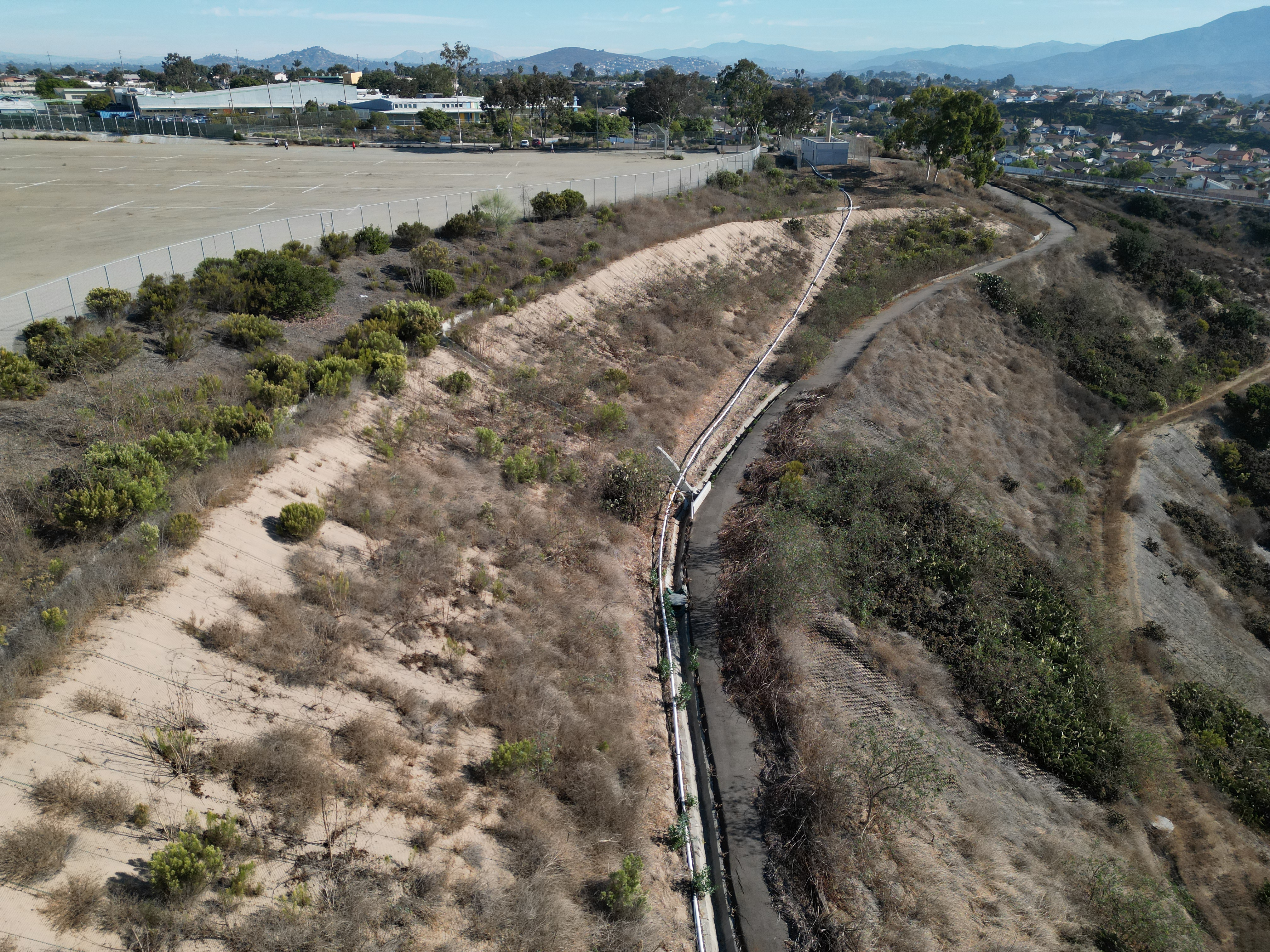 Pyramat 50 slope stabilization project
