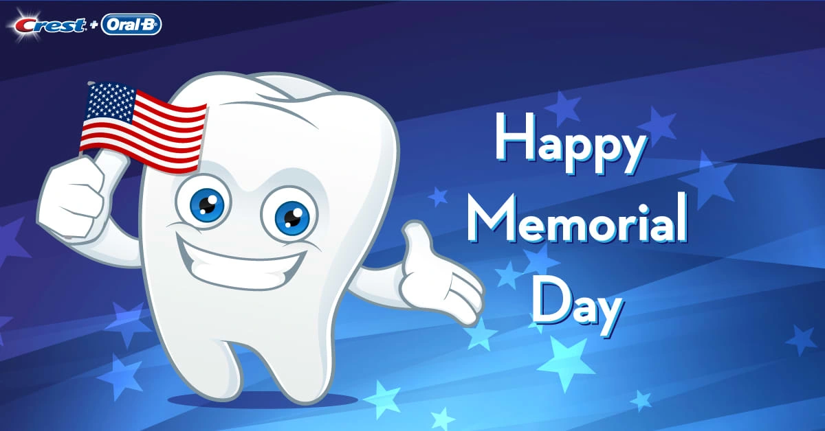 Memorial Day 2017 patriotic tooth