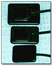 Photo showing examples of digital radiography sensors