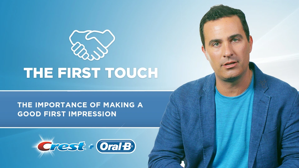 ## The First Touch
"The First Touch" explains the importance of initial contact with potential Dental Patients, and offers helpful tips on how to convert these inquiries into lasting relationships. The episode points out that by following these tips, Dental Practices can improve conversion rates and increase new patient flow.

Additional Resources:<br>
[dentalcare.com](https://www.dentalcare.com/en-us "dentalcare.com")
[dentalcare.com/Practice Management/Scripting/Telephone Script](https://www.dentalcare.com/en-us/practice-management/scripting/use-a-telephone-script-scripting-conversations "Telephone Script Conversations")
[dentalcare.com/Practice Management/Scheduling/Accepting New Patients](https://www.dentalcare.com/en-us/practice-management/scheduling/accepting-new-patients-schedule-in-seven-dayse-management/scripting/dental-scripts-scripting-the-patient-welcome "New Patient Welcome")
__Host__
<br>
Presented by [Dentainment](https://dentainment.com/ "Dentainment"), a Digital Creative Agency for the Dental Community. 