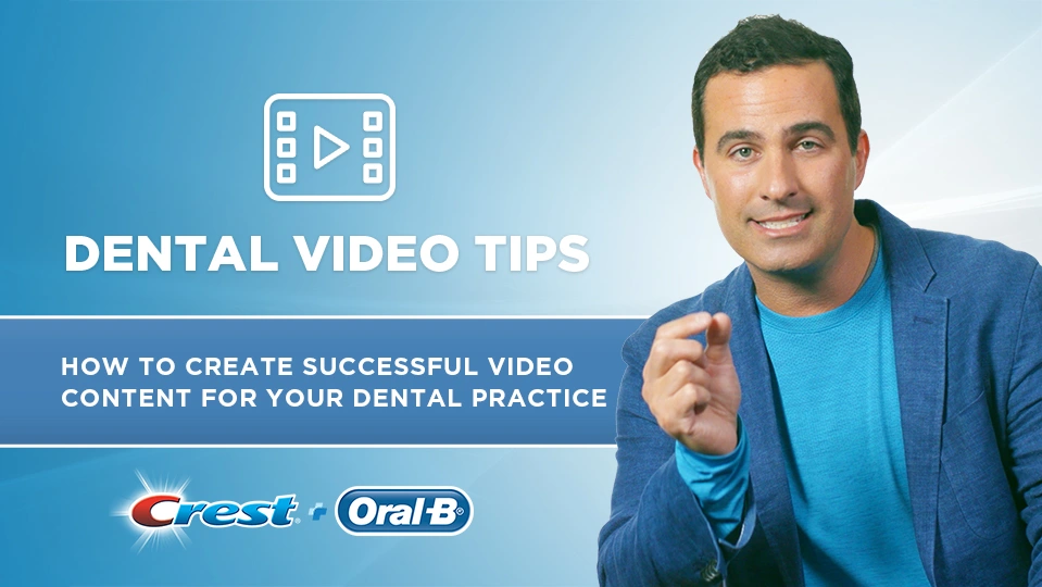 ## Dental Video Tips
Dental Video Tips offers key tips on creating quality, effective, and engaging video content for your Dental Practice. The episode explains how quality video content is an instrumental part of your overall Dental Marketing Strategy. Topics include production insights, suggested content, frequency of postings, and other key strategies.

Additional Resources:<br>
[dentalcare.com](https://www.dentalcare.com/en-us "dentalcare.com")
[dentalcare.com/Marketing](https://www.dentalcare.com/en-us/practice-management/marketing "Dental Office Marketing")
[dentalcare.com/Dental Research](https://www.dentalcare.com/en-us/featured-dental-research "Dental Research")

__Host__
<br>
Presented by [Dentainment](https://dentainment.com/ "Dentainment"), a Digital Creative Agency for the Dental Community. 